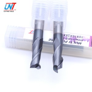 Muti amaçlı HRC56 Karbür Kare 2 Flüt End Mill