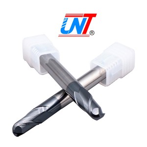 2 Flute dài cổ bóng Nose HRc55 Carbide Công cụ