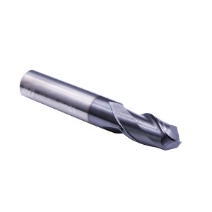 Carbide 2 flauti, fine Palla di fresatura