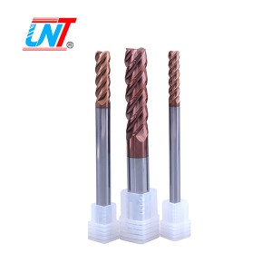 Carbide 4 flauta HRC65 Dureza CNC