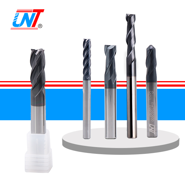 10pcs 1/4" 4 Flute Single End Uncoated High Quality Korea Carbide End Mills 