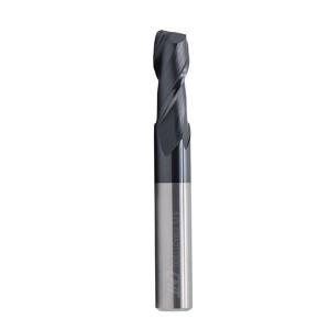 Carbide end mills 2 flute single end TiAlN coated