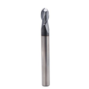 2 Flute dài cổ bóng Nose HRc55 Carbide Công cụ