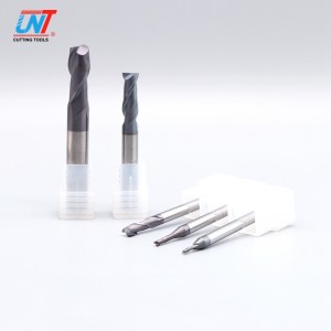 Muti-tujuan HRC56 Solid Carbide Square 2 Seruling End Mill