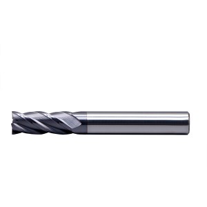 Carbide end mills 4 flute single end TiAlN coated