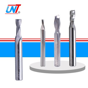 Tunggal Flute End Mills untuk Acrylic PVC MDF